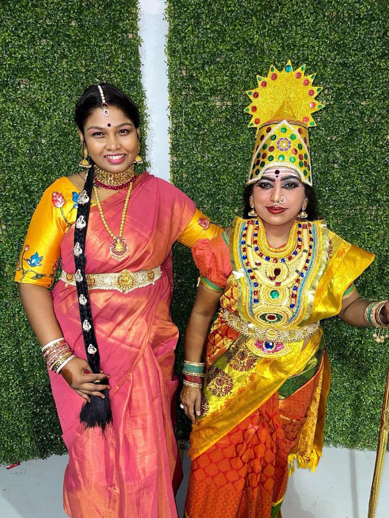 Cultural performance backstage